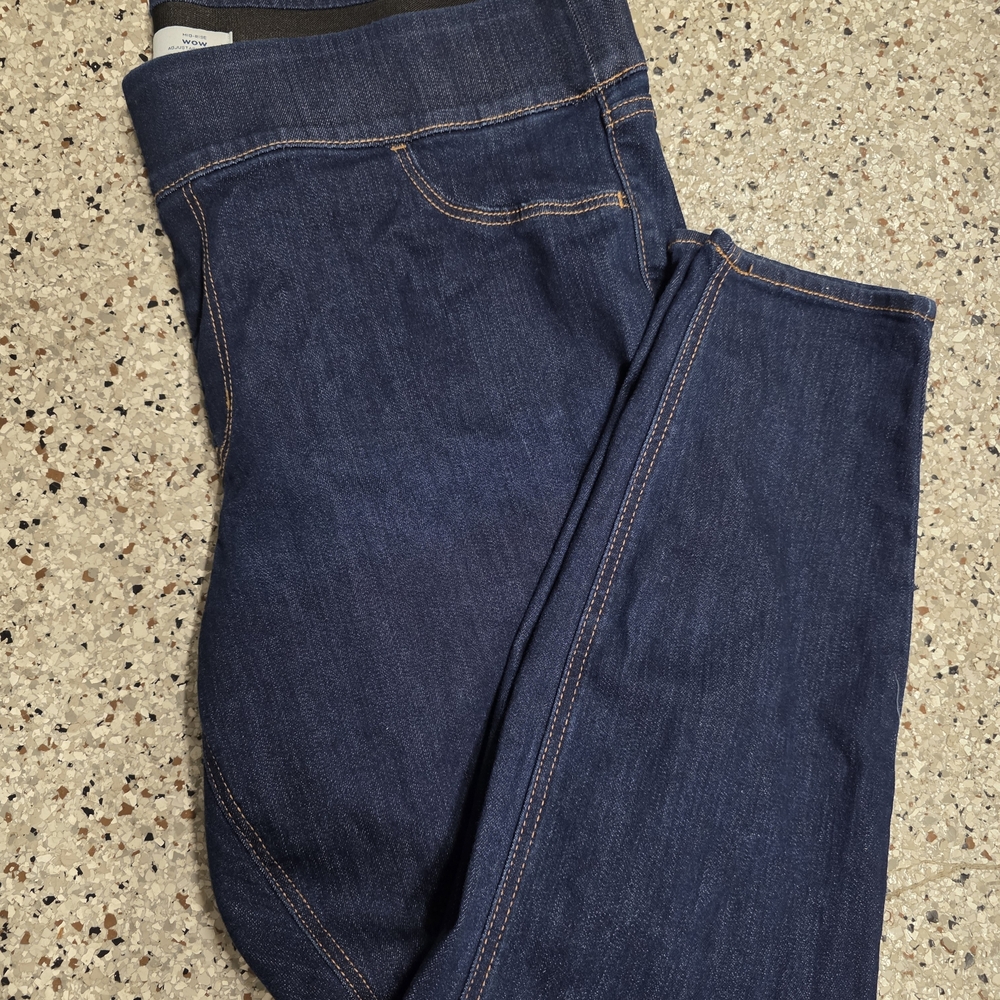 Old Navy WOW Mid-Rise Jeans Women’s Plus 22 Adjustable Waist Dark Wash